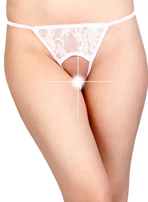 Beyaz Özel Bölgesi Açık Fantazi String TM1163 - 3